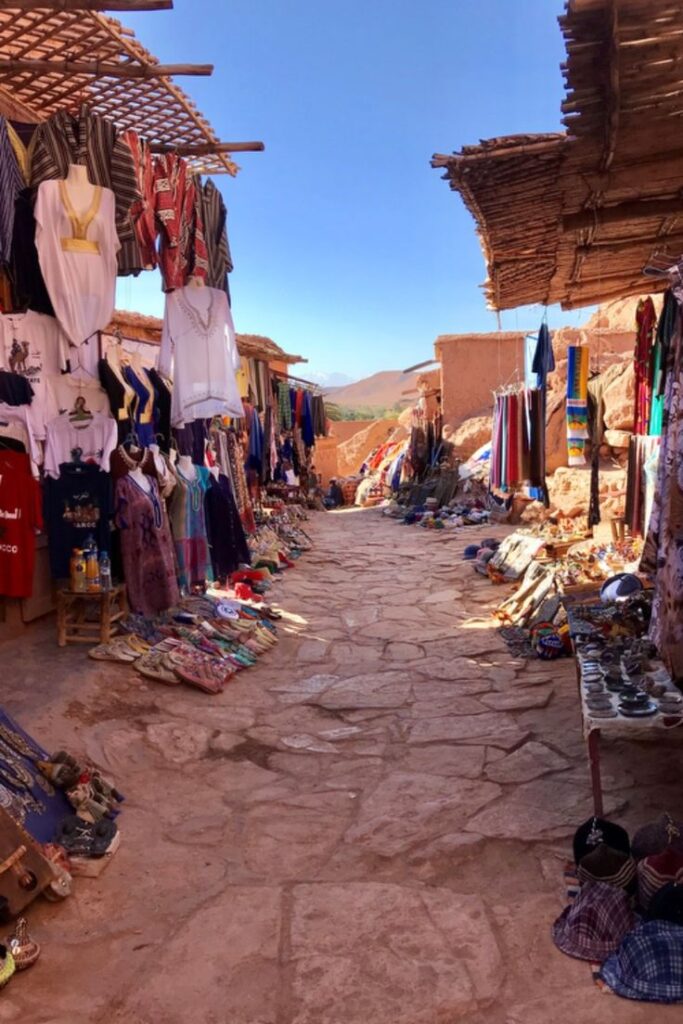 A market in Ouarzazate, Morocco